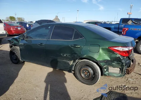 2014 Toyota Corolla L z USA, uszkodzony, nr VIN 2T1BURHE4EC208719